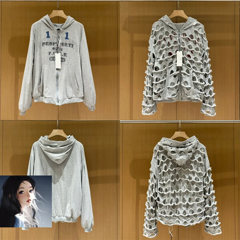 Двусторонняя одежда Project толстовка с капюшоном на молнии для мужчин и женщин