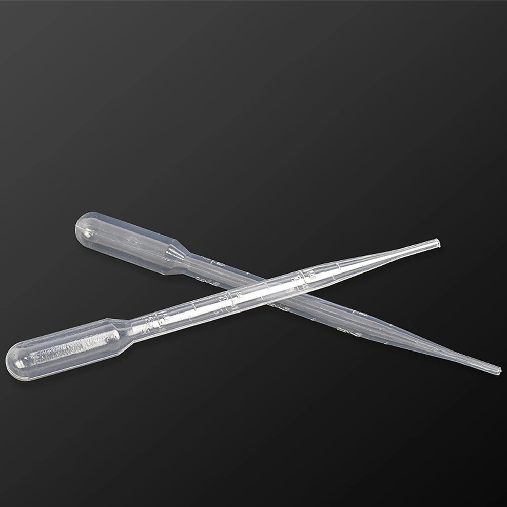 

100pcs 3mL Laboratory Pipette Plastic Disposable Graduated Container Cream Transfer Liquid Dropper Equipment Straw Kitchen Tool