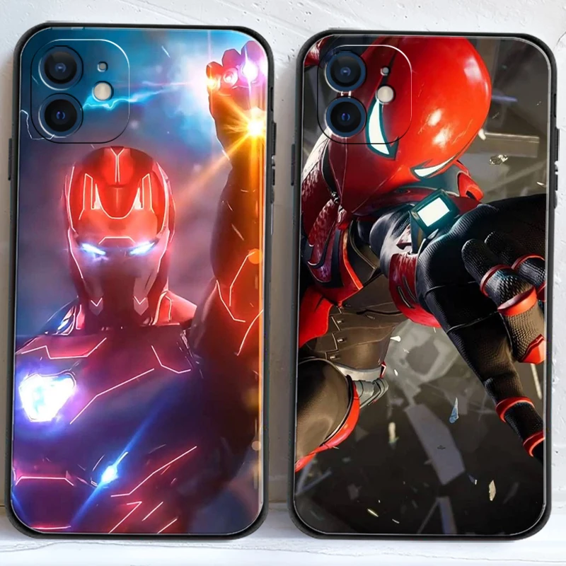 

Marvel Iron Man Phone Cases For iPhone 11 12 Pro MAX 6S 7 8 Plus XS MAX 12 13 Mini X XR SE 2020 Coque Carcasa Soft TPU Funda