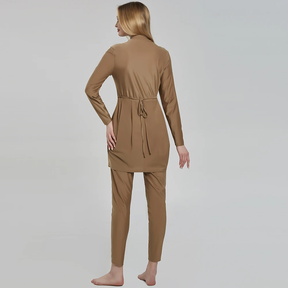 New Woman Muslim Swimwears Burkini Mujer Maillot De Bain Hair Hood Cap Modest Burqini Islamic Hijab Beach Bourkini  Pool Borkini