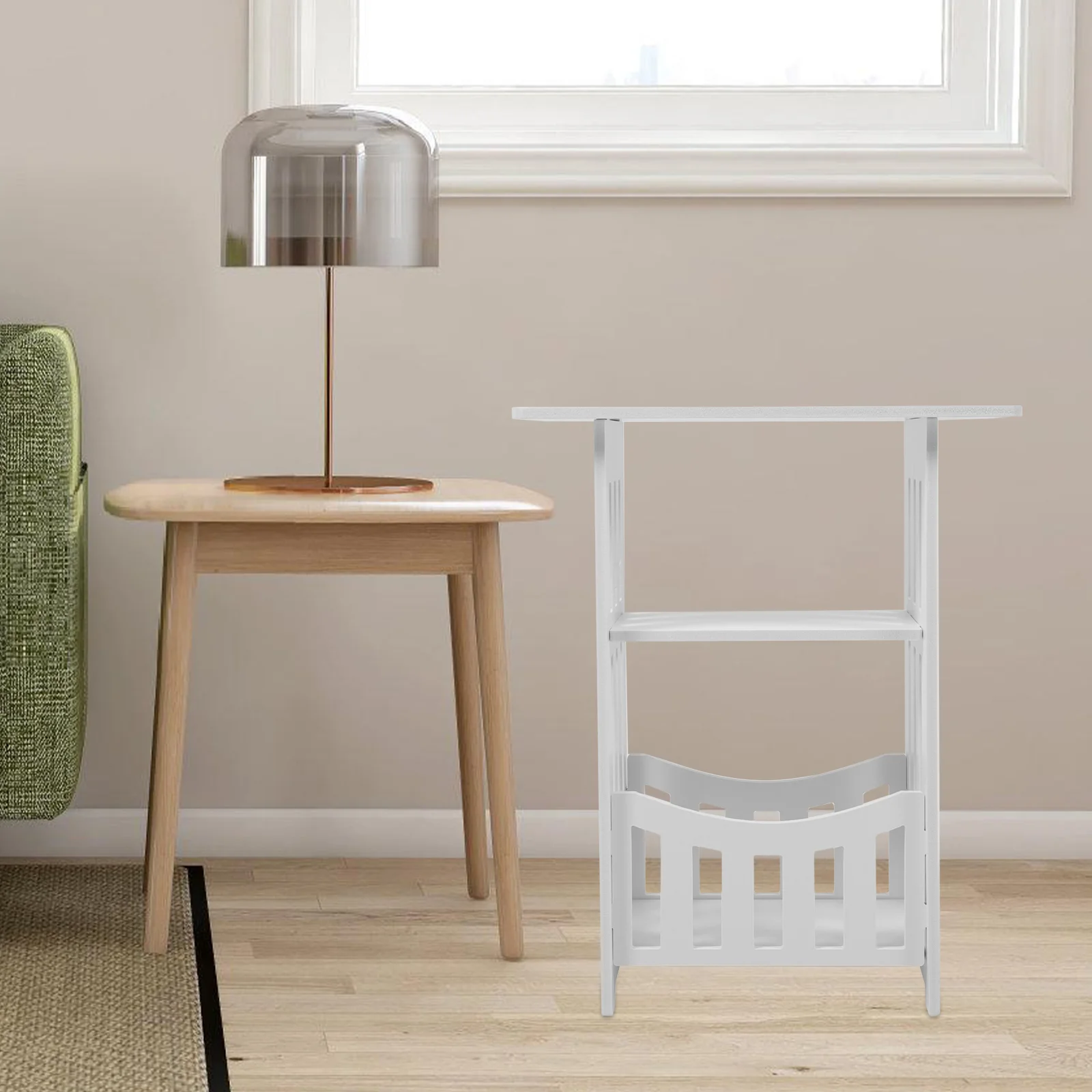 

Bedside Table Home Furnishings Small Sofa Coffee Bedroom Furniture Pvc Wood Plastic Board