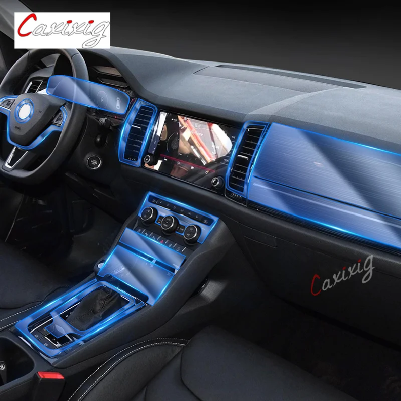 

Для Skoda Kodiaq GT 2017-2022 внутренняя центральная консоль автомобиля прозрачная фотопленка для ремонта от царапин аксессуары