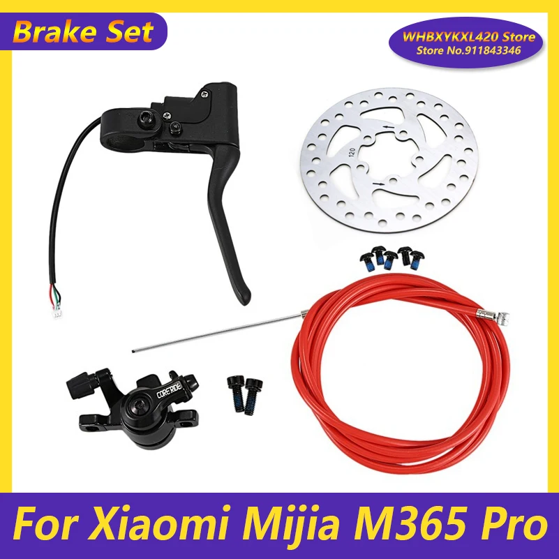 

120mm Brake Lever Disk Brake Cable Kit Set Handle Brake Lever for Xiaomi Mijia M365 PRO Electric Scooter Replacement Parts