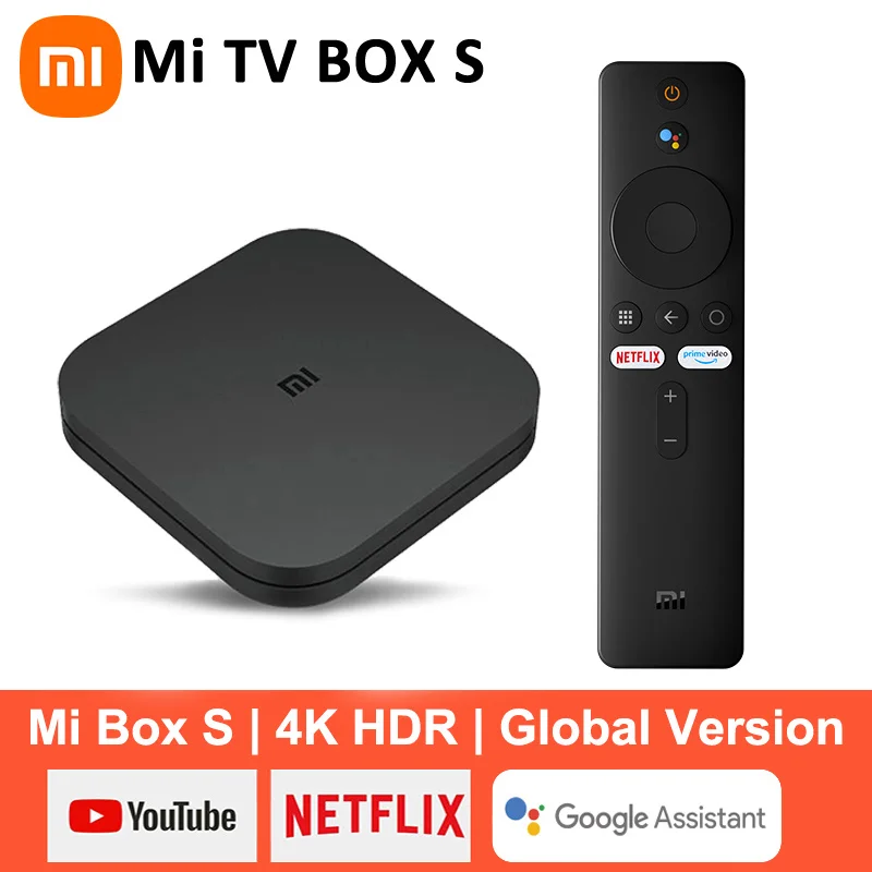 

Xiaomi – TV case Mi box s, Android 8.1 HDR, 4K, 2G, 8g, WiFi, bt4.2, Google cast, Netflix, smart TV case, multimedia player,