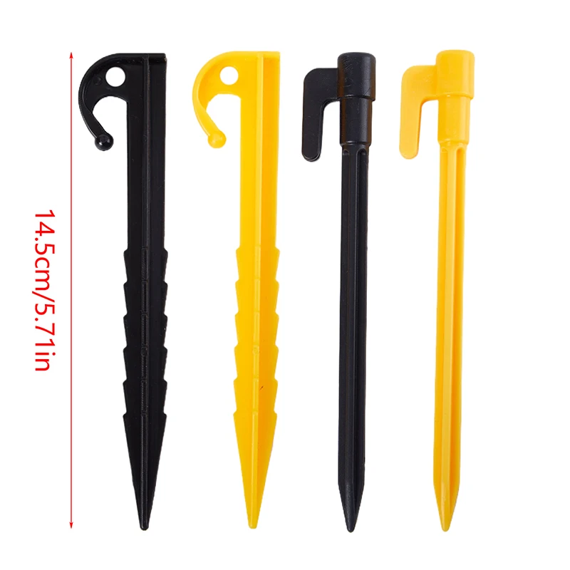 10 шт. гвозди для палатки открытый кемпинг поездка колышки земли пластиковые