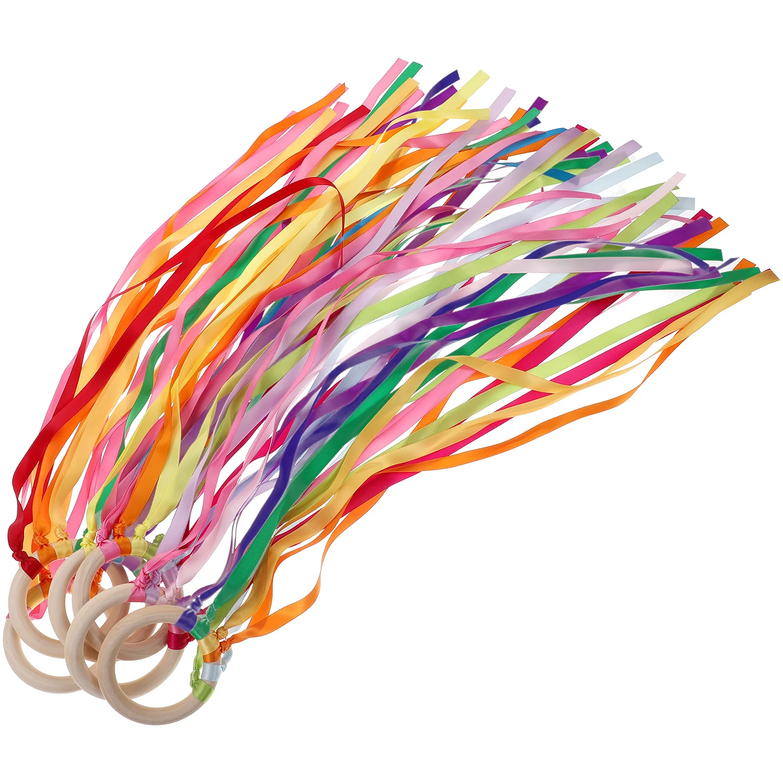 6 шт. деревянная лента с изображением лоскута ручной воздушный змей палочка