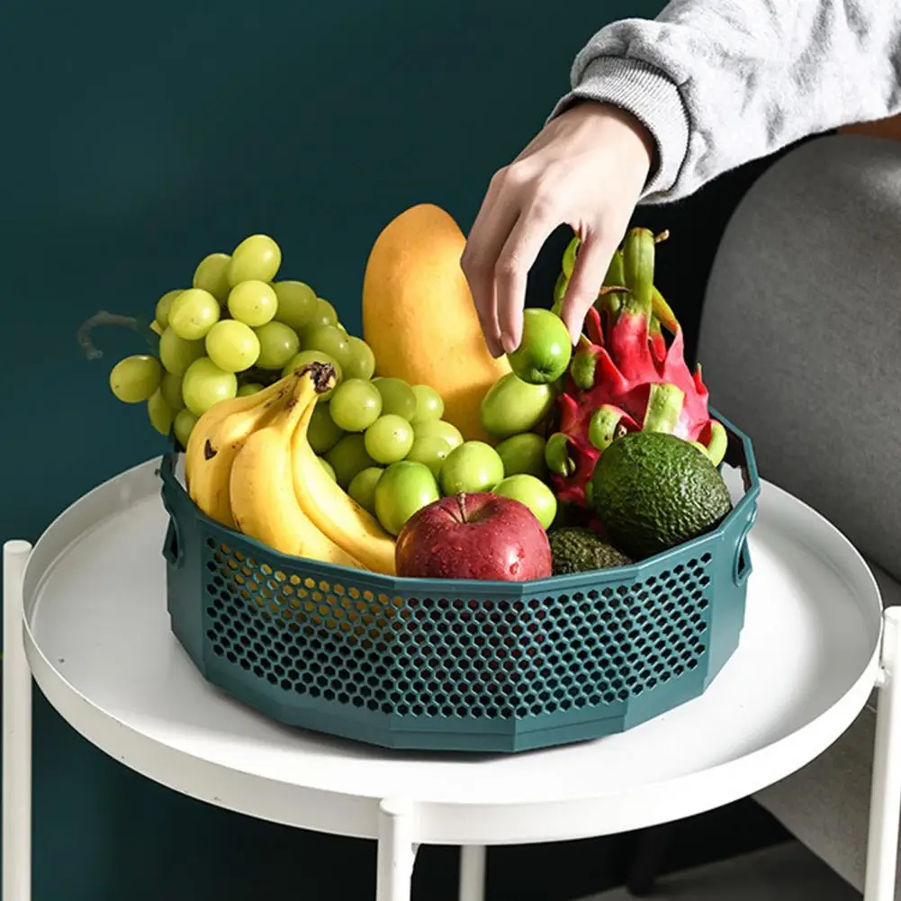 

360 Degree Rotation Solid Color Easy to Move Honeycomb Pattern Spice Jar Organizer Storage Tray for Bedroom