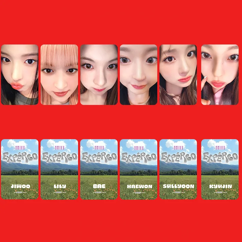 6 шт./набор Kpop Idol NMIXX MMT Lomo открытки фотооткрытки EXPERGO фотооткрытка открытка для