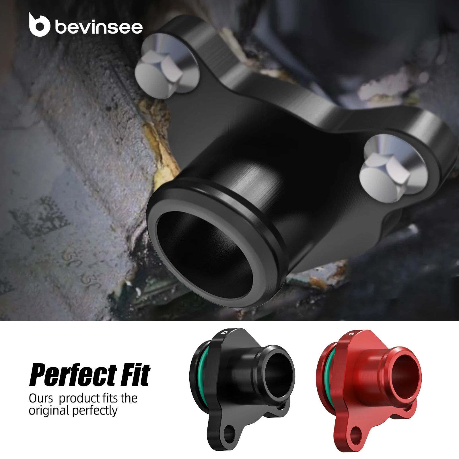 Фото Фитинг водяного шланга BEVINSEE для BMW N52 N55 N54 E82 E87 E90 E91 E92 E93 E60 F30 F36 F10 F20 X1 E84 X3 E83 F25 X5 E70 F15 Z4 E89 №5