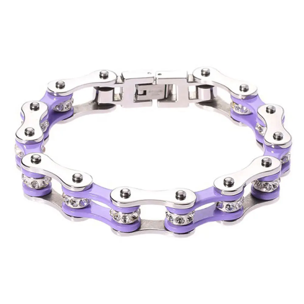 Женские браслеты на цепочке в стиле панк из нержавеющей стали