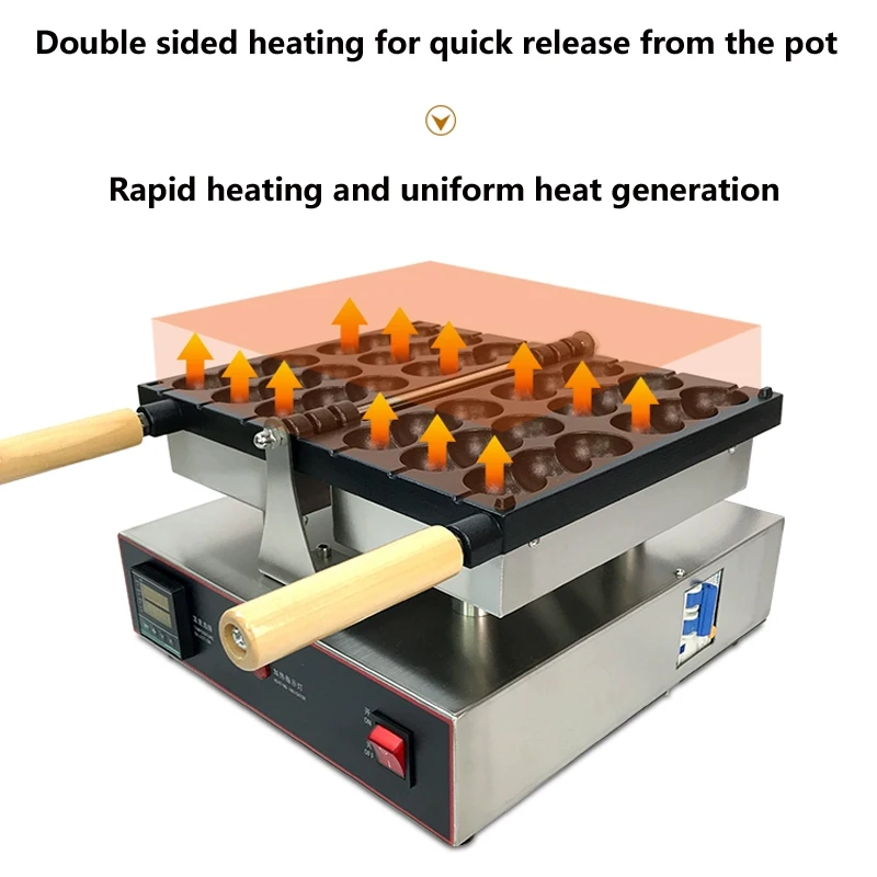 1600 Вт Кондитерская машина для шпажки тыквы запекания яиц в булочке вафель и