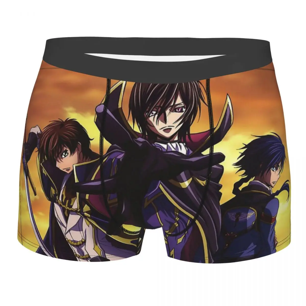 

Lelouch And Suzaku Code Geass Japanese Mecha Anime Underpants Breathbale Panties Male Underwear Comfortable Shorts Boxer Briefs