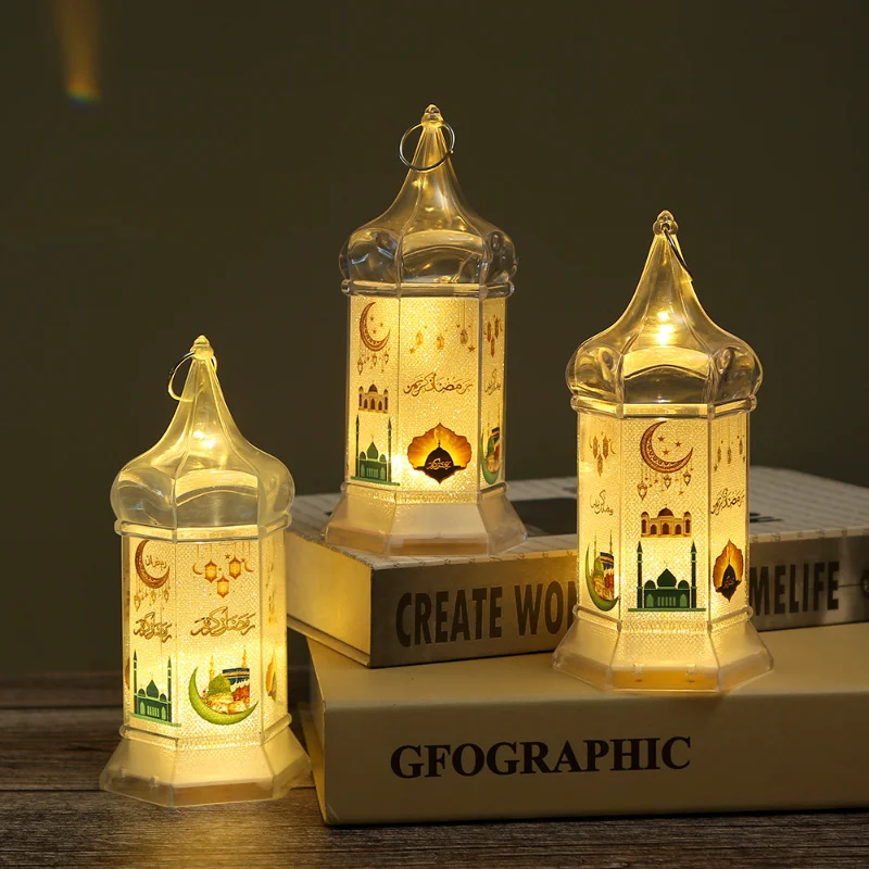 

EID Mubarak Lantern LED Wind Lights Ramadan Decoration for Home Islamic Muslim Party Decor Ramadan Gifts EID Al Adha Ornaments
