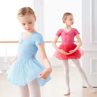 ballet dress girls ballet tutu dance dress kids children ballet leotard short sleeve bodysuits tulle dress dancewear