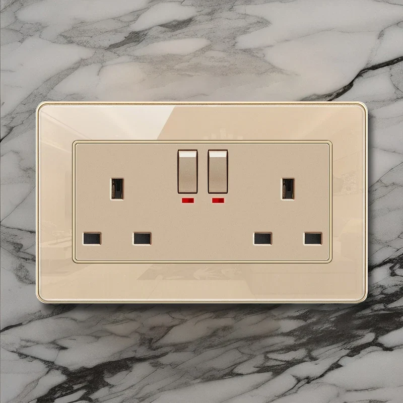 T &amp I двойная британская розетка с переключателем панель несколькими розетками