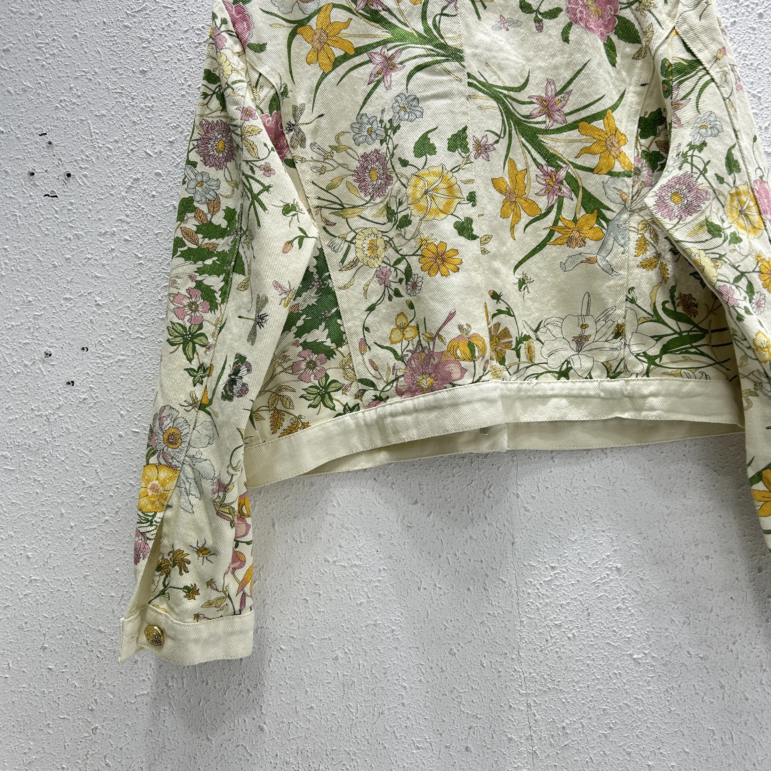 Весенняя новая женская тяжелая рабочая куртка с цветочным принтом абрикосового