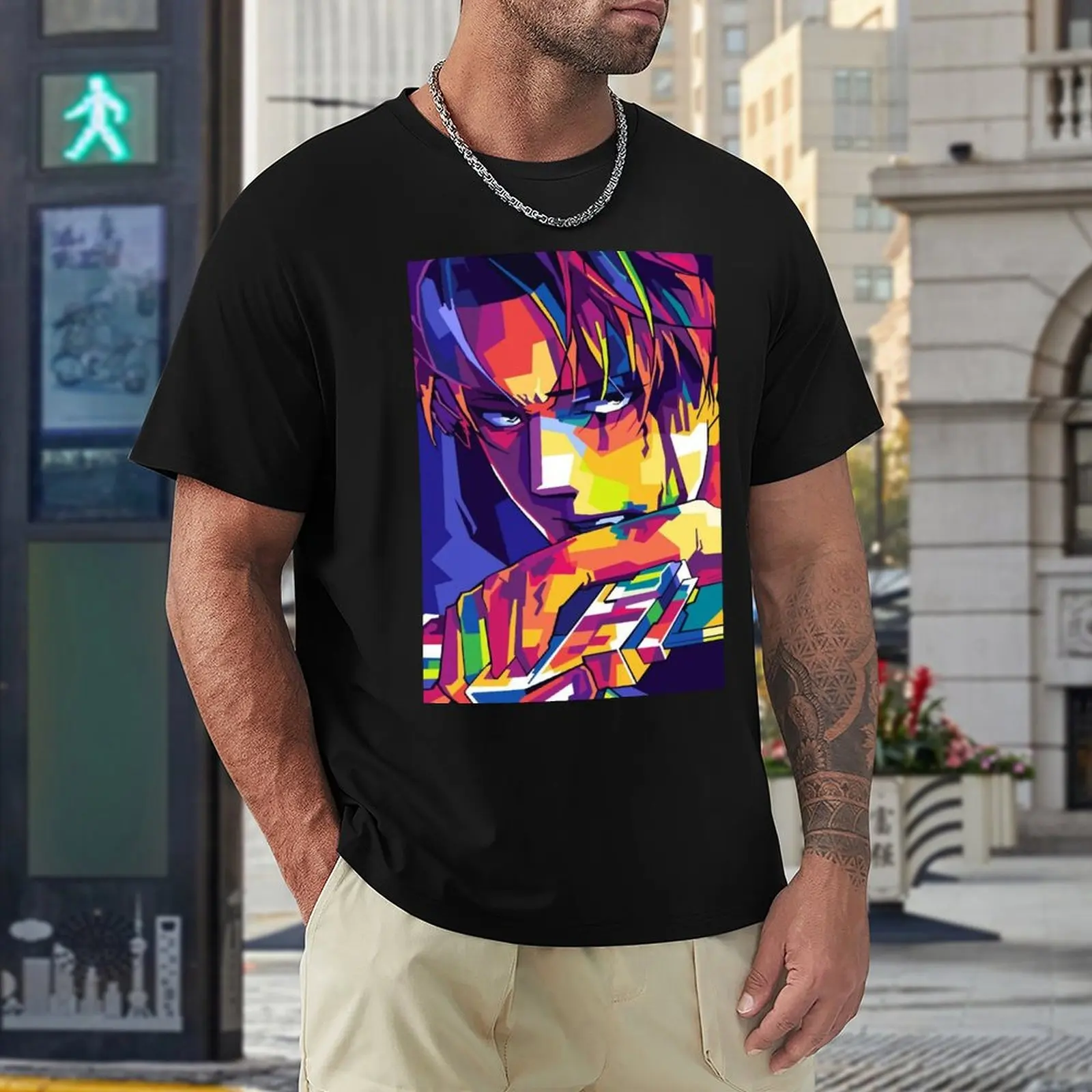 Футболка с круглым вырезом и забавными движениями американский размер