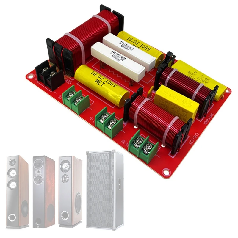 

Adjustable Fever-grade High-power Frequency Divider 250W Three Ways Home Theater Audio DIY Upgrade Accessories Crossover