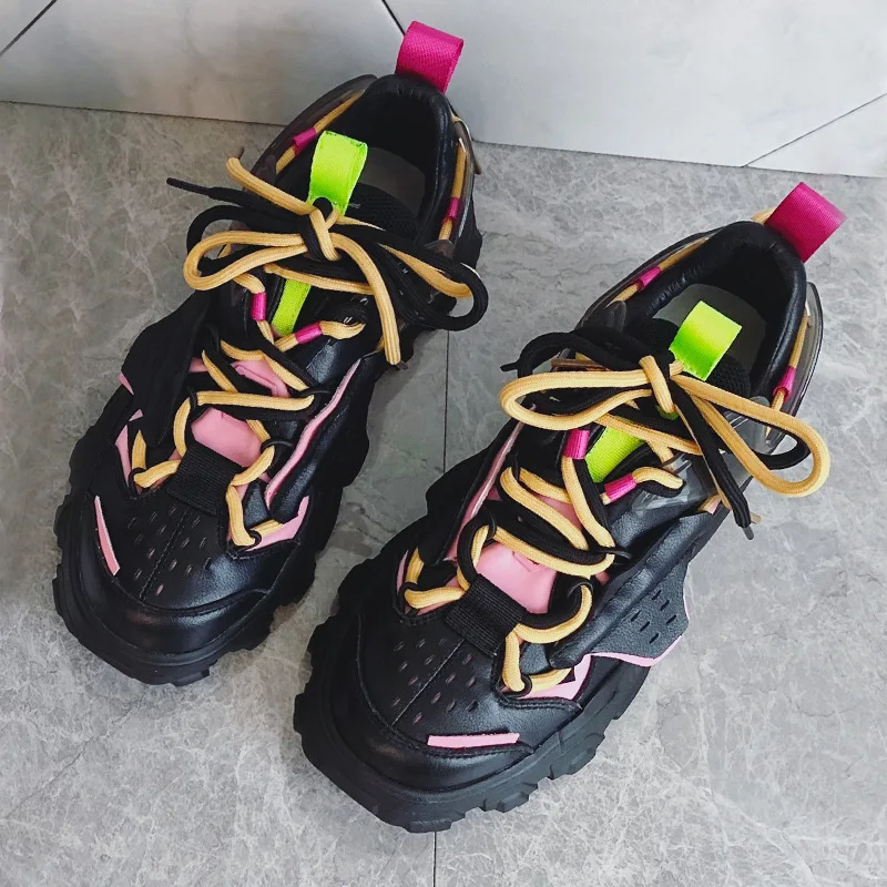 

Кроссовки женские, на массивной подошве, модная дизайнерская обувь