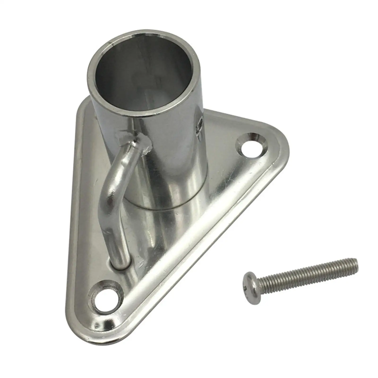 

Marine Stanchion Socket with Triangular Base Anti Rust 90° for