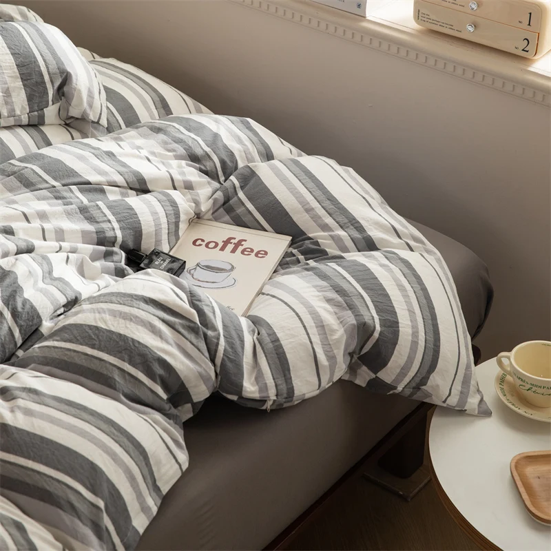 Комплект пододеяльников MissDeer одеяла в полоску постельное белье для девочек и