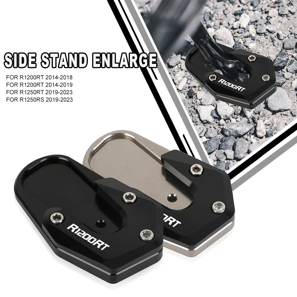 

2023 Motorcycle CNC Side Stand Enlarger Sled Sidestand Kickstand Foot Pad For BMW R1250RT 2019-2023 R1200RT 2014-2019 R 1250RT