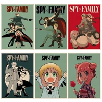 anime spy x family diy poster decoracion painting wall art kraft paper aesthetic art wall painting