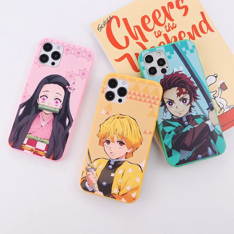 

Прозрачный чехол для телефона Kamado Nezuko Kimetsu No Yaiba, рассекающий демонов чехол для iphone se 6 6s 7 8 11 12 13 plus mini x xs xr pro max