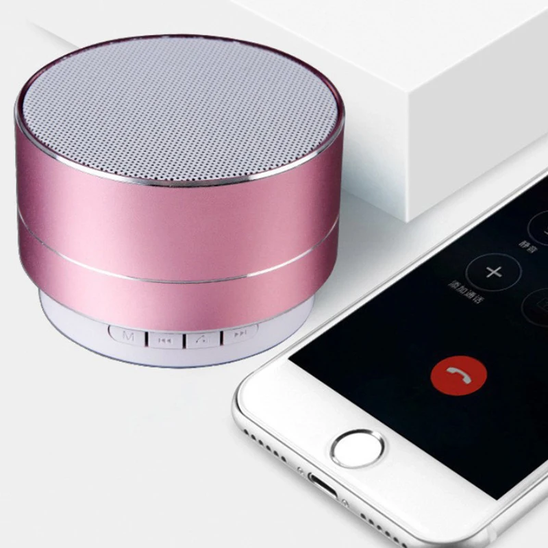 

Portable Hifi Bluetooth A10 Small Steel Cannon Wireless Speaker Waterproof USB Outdoor Loudspeaker Music Surround Bass Box Mic