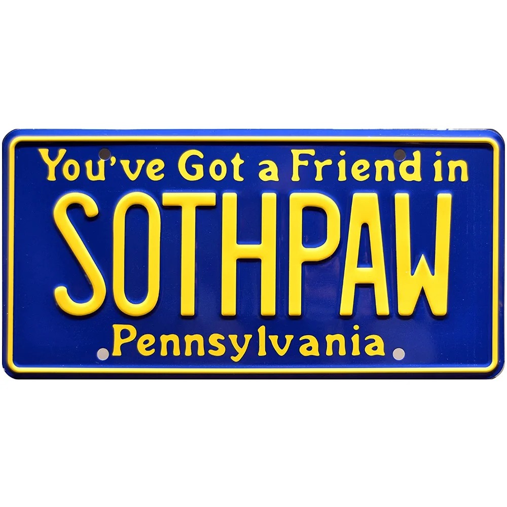 

Машины знаменитостей Рокки IV | SOTHPAW | Плакаты для номерного знака с металлической печатью для гаража и фермерского декора