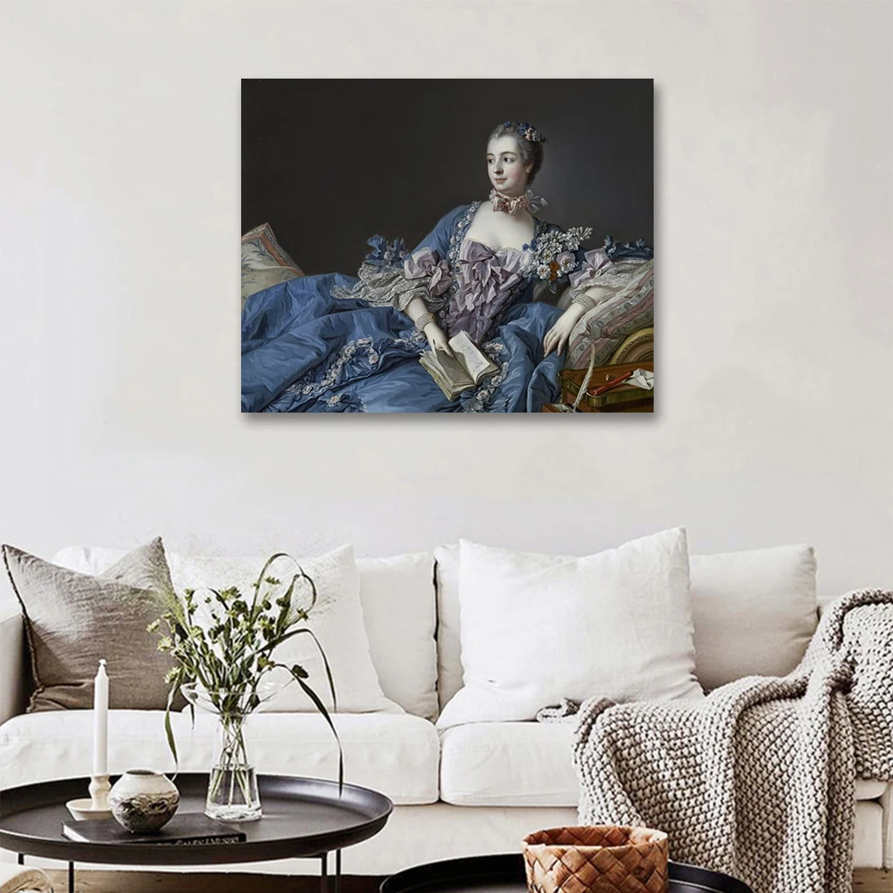 Франсуа базакура мадам де Помпадур 》 картина маслом репродукция художественное
