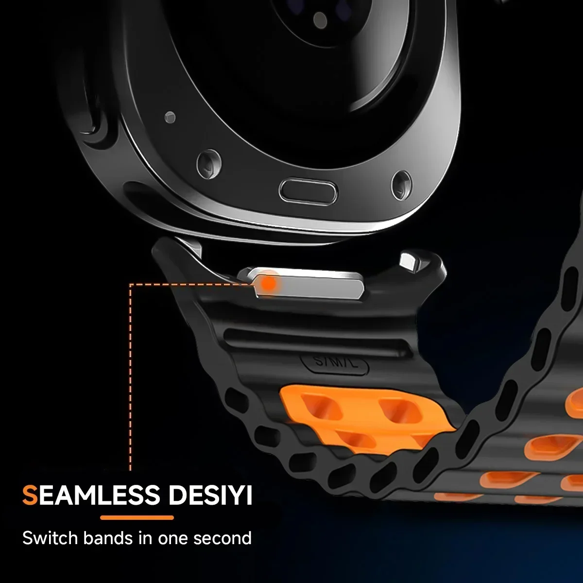 CAOWTAN силиконовый ремешок для Samsung Galaxy Watch Ultra