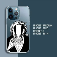 bleach anime ichigo kurosaki manga transparent magsafe magnetic magnet phone case for for iphone 13 12 11 pro max mini