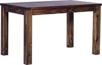 Oak Antique Solid Wood Pine Dark Brown Extension Extendable Rectangular Dining Room Table  47 x 30