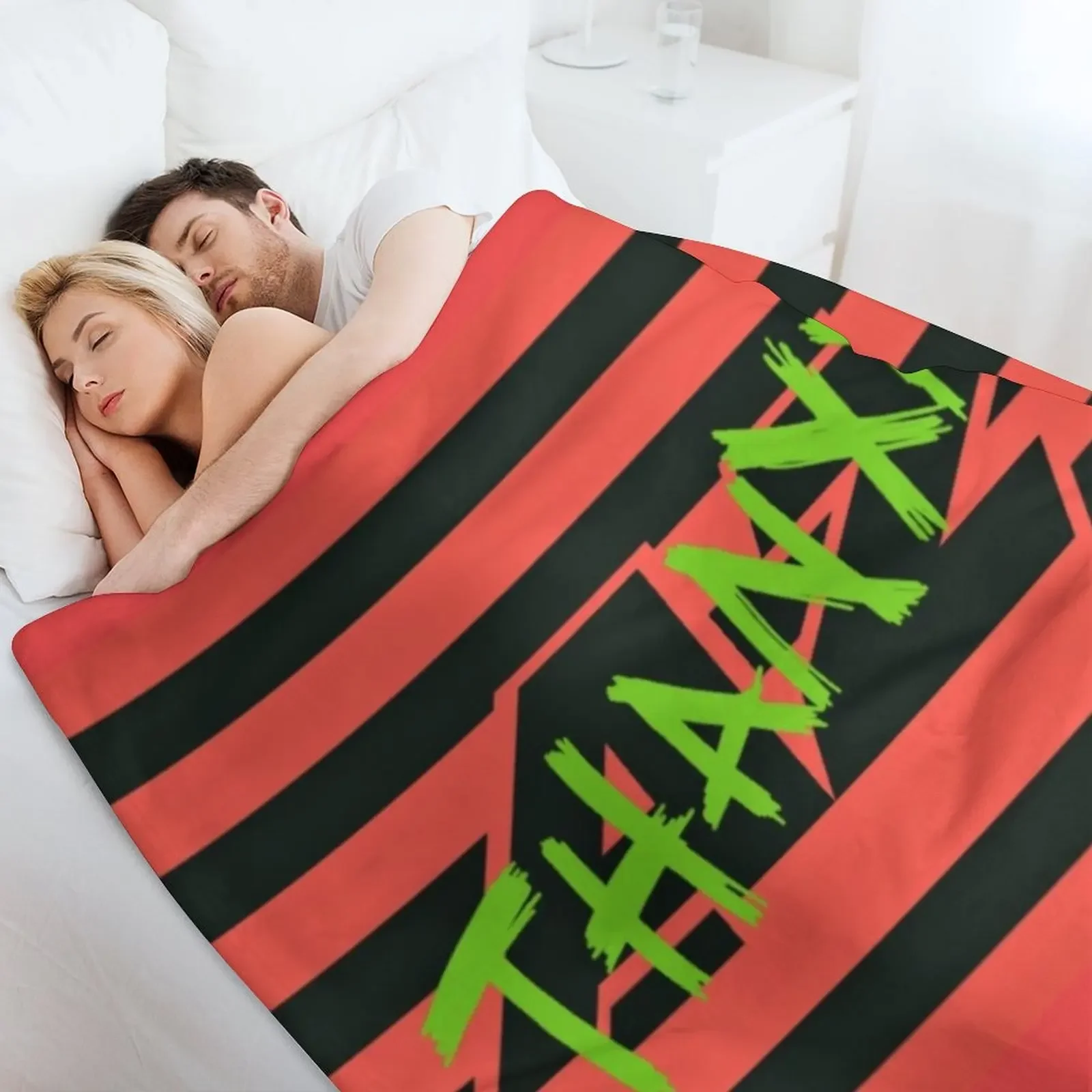 Одеяло с флагом ATEEZ- THANXX Мягкие декоративные одеяла и пледы рождественские