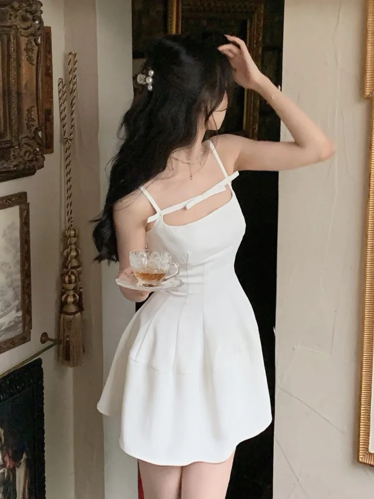 

Summer Women Spaghetti Strap Evening Dress Elegant Sleeveless Party Sexy Vestidos One Piece Clothes