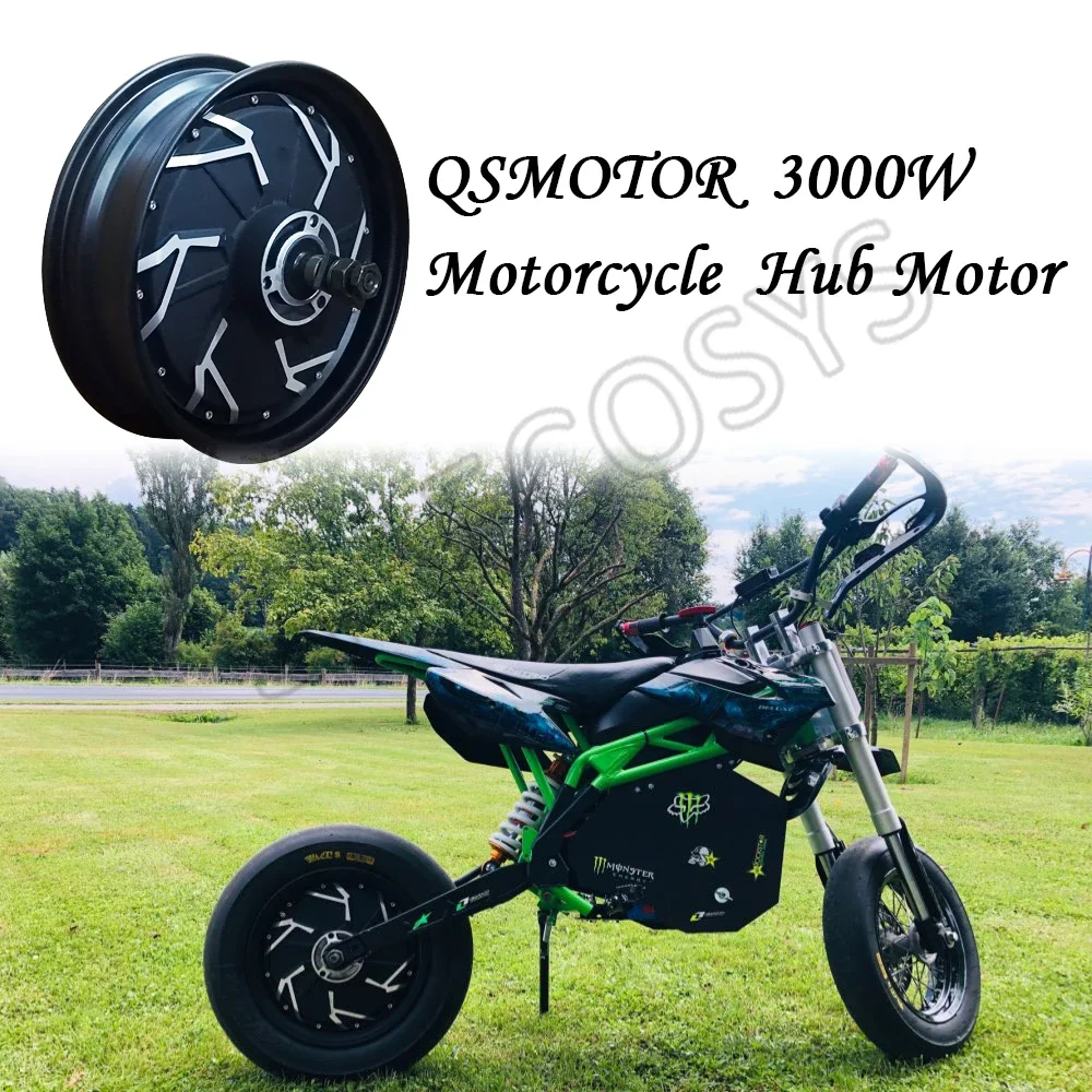 QSMOTOR 12-дюймовый двигатель-концентратор 3000 Вт, 72 В, 90 кмА с контроллером SIAYQ72120 и комплектами для электрического мотоцикла (art.: 3920d0f4bb2ea) - 3920d0f4bb2ea