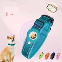 new pet tracking collar dog collar harness pet positioning tracking anti lost collar adjustable size suitable for apple airtag
