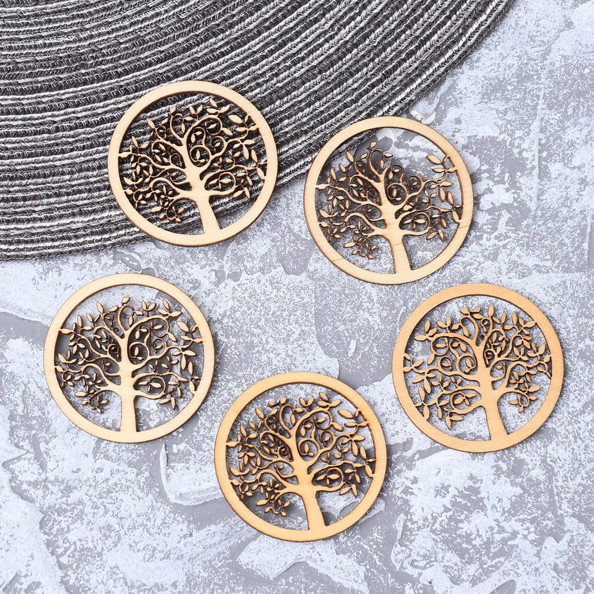 

Tree Wooden Life Wood Cutout Crafts Ornaments Scrapbooking Shapes Family Outs Charms Mini Cut Shaped Slices Craft Silhouette