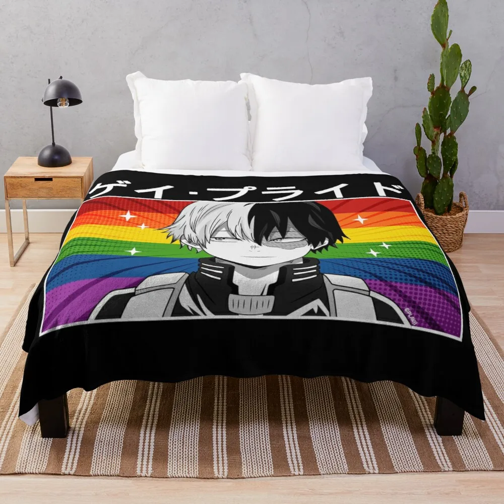 

Outdoor Blanket Star Throwing For Sofa Bestie Sherpa Blanket Hot And Cold Says Pride! Throw Blankets