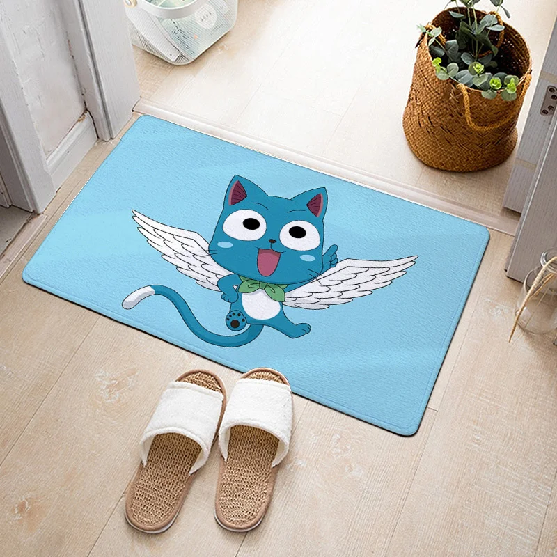

Slip Kitchen Bathroom Carpet Anti Doormat Washable 3D Mat Rug Women Slipper Anime Fairy Tail Mat bedside Room Carpets Lounge Rug