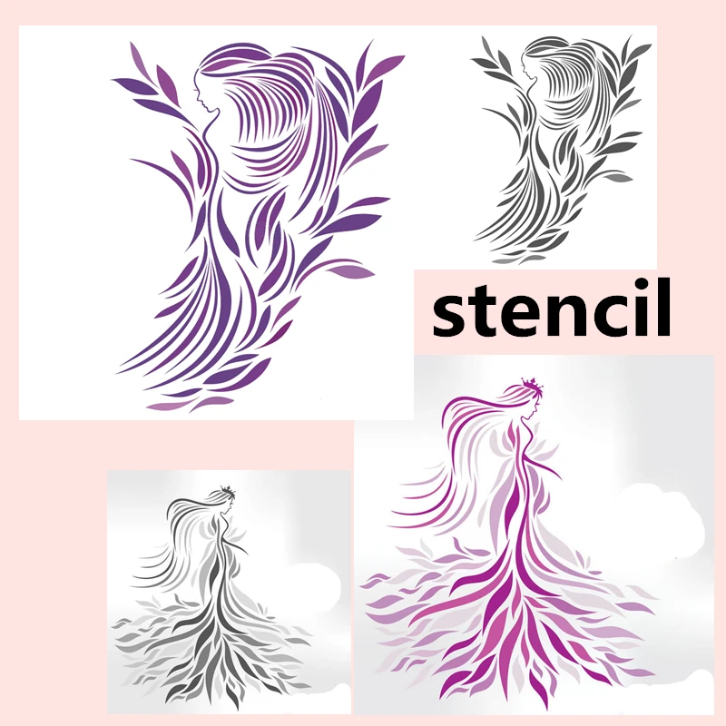 

2022 Happy Mothers' Day Stencil Pattern Flowers Woman Lace Background Card Craft No Claer Stamps Metal Cutting Dies Scrapbooking