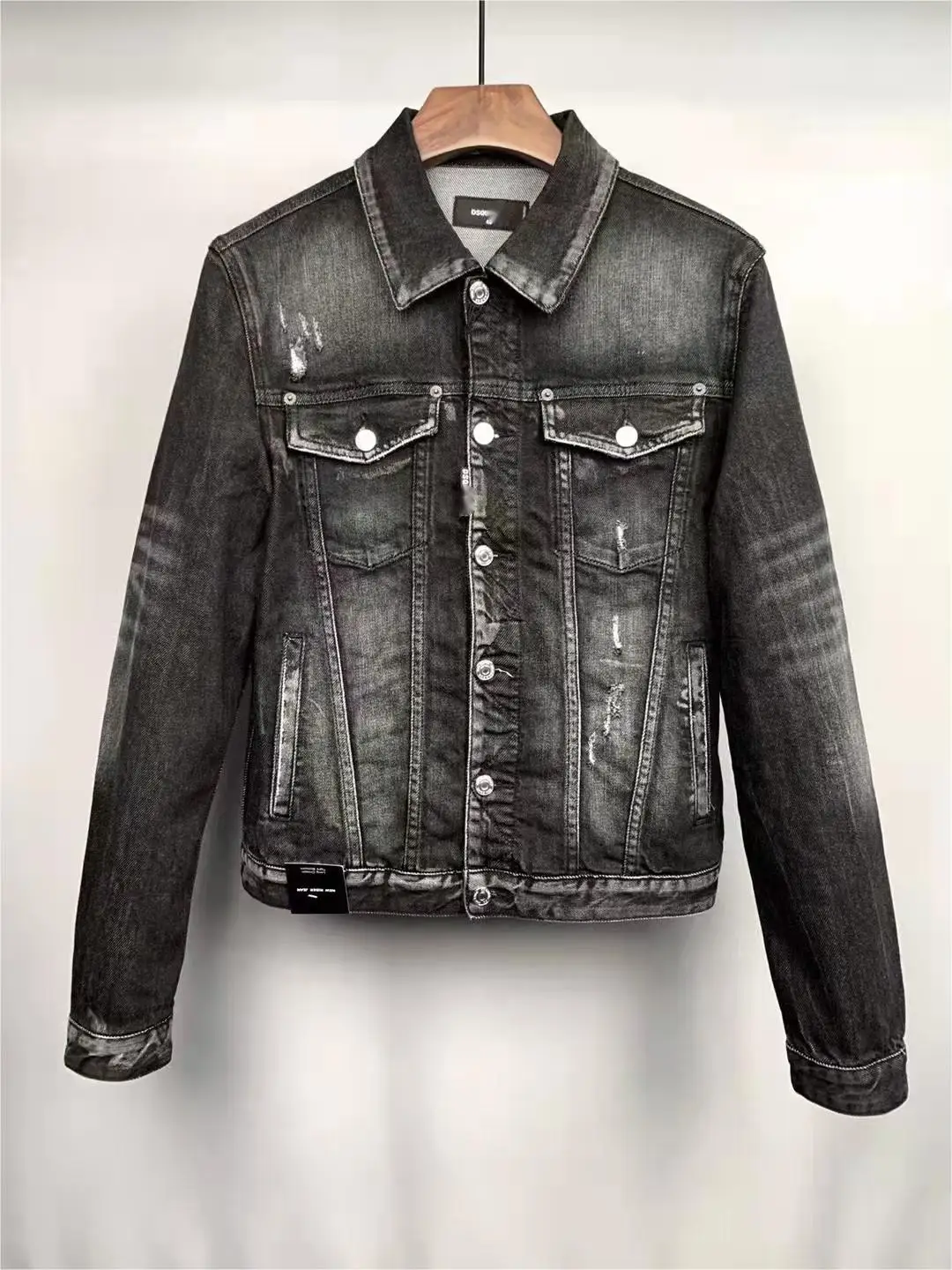 

Винтажная Мужская байкерская куртка из винтажных дыр в 2022 модный тренд X51