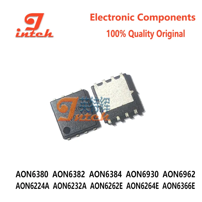 

5-10pcs/lot 100% Qualit AON6380 AON6382 AON6384 AON6930 AON6962 AON6224A AON6232A AON6262E AON6264E AON6366E QFN-8 Chipset