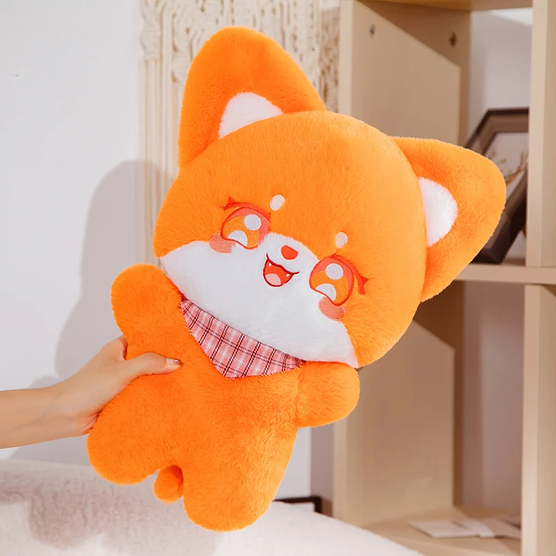 

40CM Soft Fluffy Fox Plush Toy Cute Cartoon Foxes Stuffed Animal Doll Girl Lovers Christmas Gift Kawaii Sofa Decor Sleep Pillows