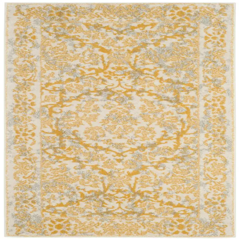 

Lorna Traditional Area Rug, Ivory/Gold, 2'2" x 4'
