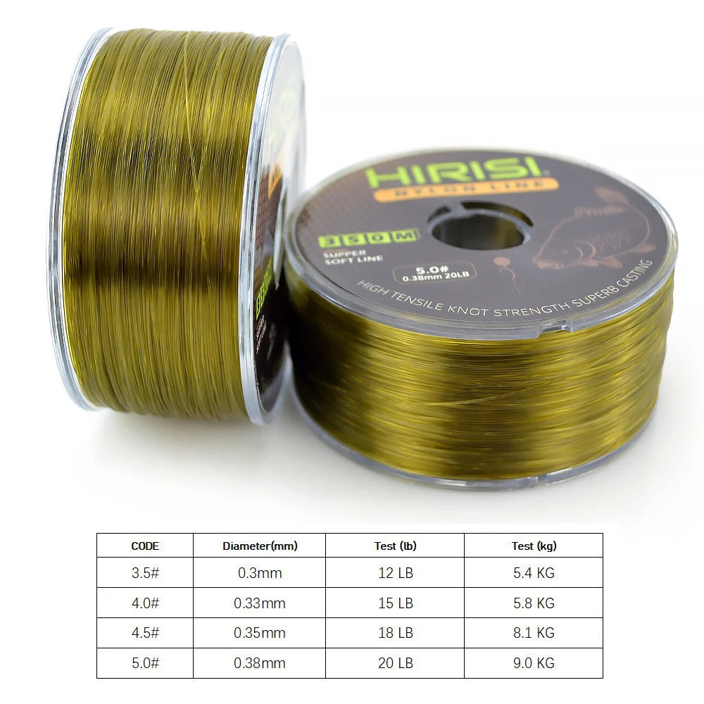350m Super Strong Fishing Line Japan Monofilament Nylon Carp Fishing Line
