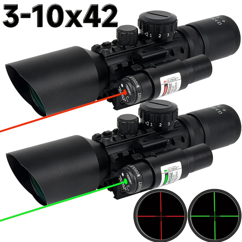 

3-10x42E Holographic Sight Hunting Scope Outdoor Reticle Sight Optics Sniper Deer Tactical Scopes Tactical M9 Model Riflescope