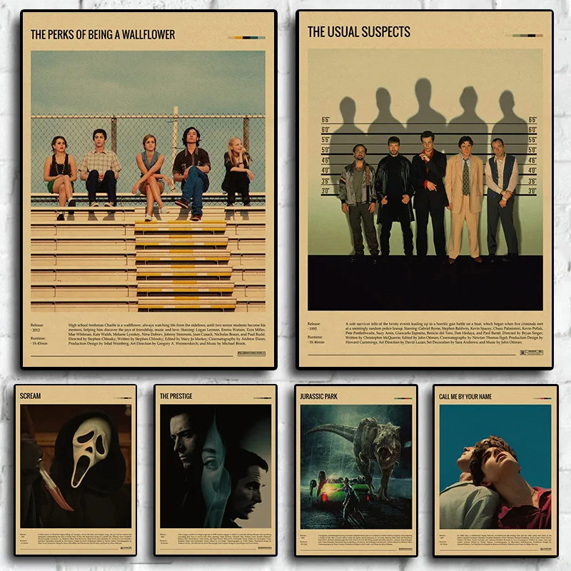 

Винтажный постер в скандинавском стиле с изображением кинофильма, Декоративные плакаты на холсте в стиле ретро для ТВ-шоу, декора комнаты