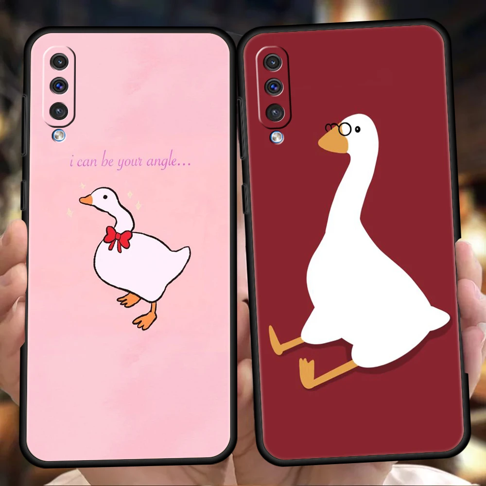 

Goose Game Phone Cover Case For Samsung Galaxy A12 A02 A03 A03S A52 A70 A50 A20 A10 A10S A40 4G Luxury Silicone Shell Fundas Bag